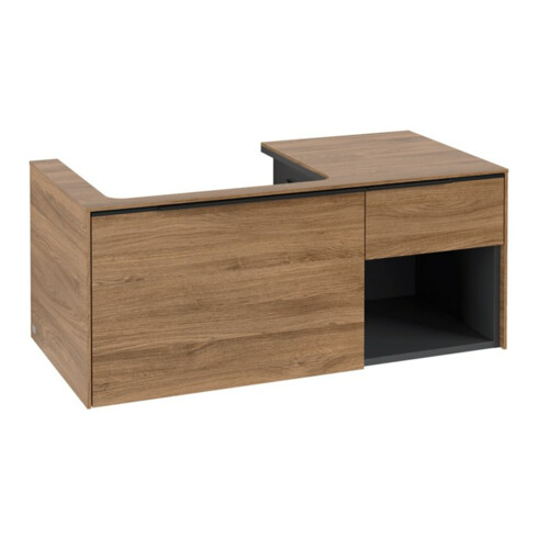 V&B Waschtischunterschrank Beck. li Subway 3.0 100,1x42,25x51,6cm, m LE/Gr vo b, Kan Oa