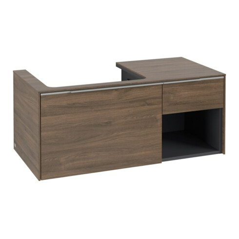 V&B Waschtischunterschrank Beck. li Subway 3.0 100,1x42,25x51,6cm, o LE/Gr AL g, Ar Oa