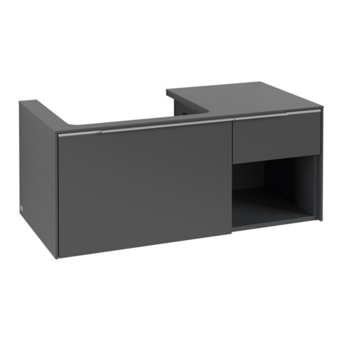 V&B Waschtischunterschrank Beck. li Subway 3.0 100,1x42,25x51,6cm, o LE/Gr AL g, graph.