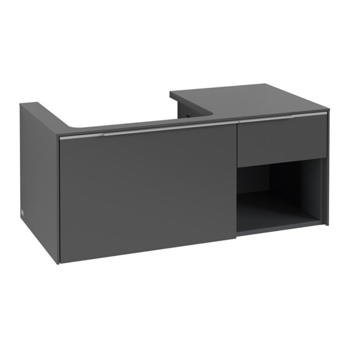 V&B Waschtischunterschrank Beck. li Subway 3.0 100,1x42,25x51,6cm, o LE/Gr AL g, graph.