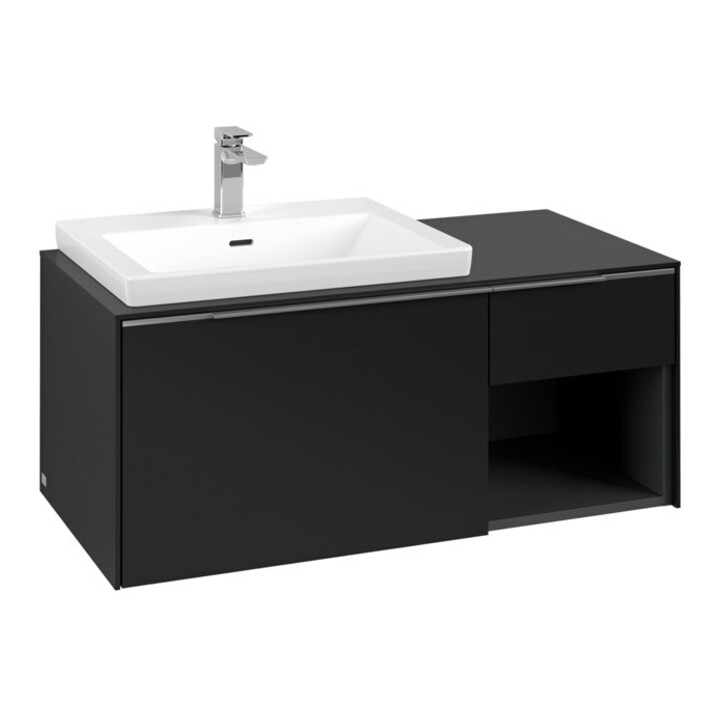 V&B Waschtischunterschrank Beck. li Subway 3.0 100,1x42,25x51,6cm, o LE/Gr AL g, vo bla