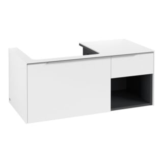 V&B Waschtischunterschrank Beck. li Subway 3.0 100,1x42,25x51,6cm, o LE/Gr AL gl, P wh.