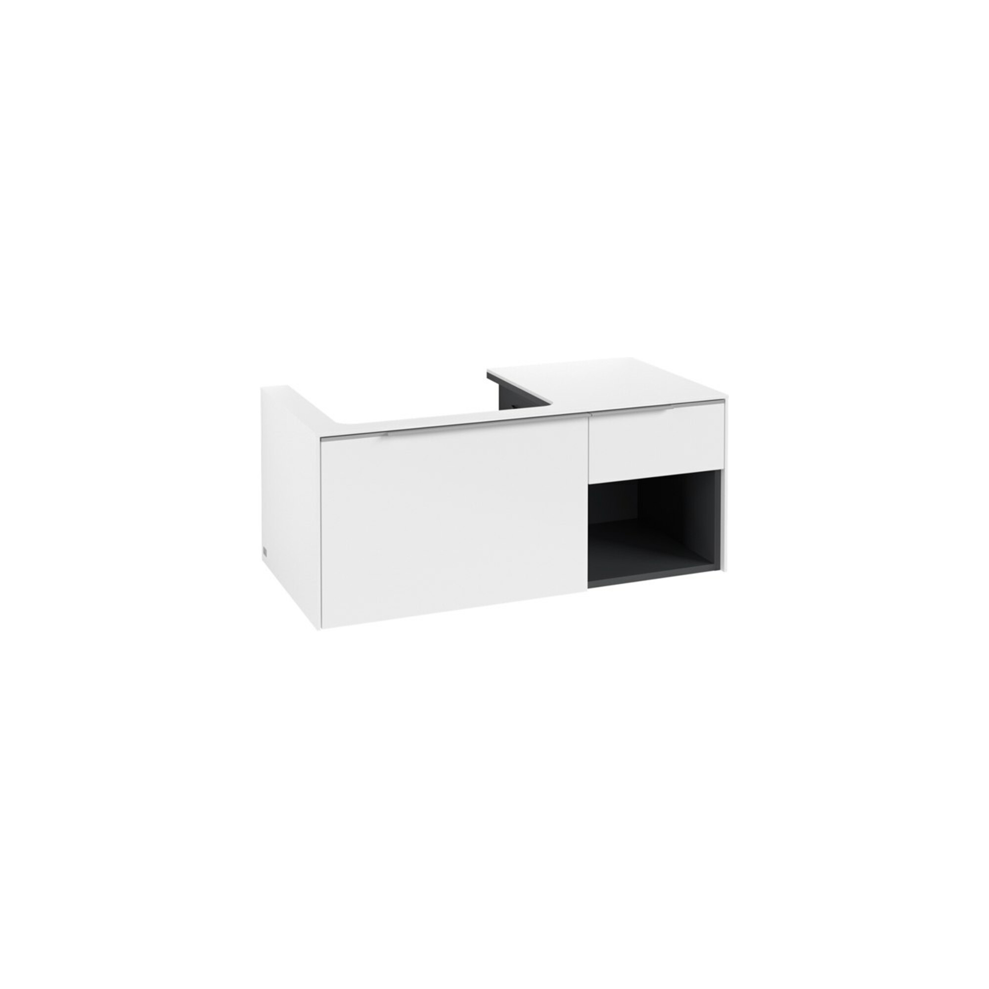 V&B Waschtischunterschrank Beck. li Subway 3.0 100,1x42,25x51,6cm, o LE/Gr AL gl, P wh. ; Villeroy & Boch