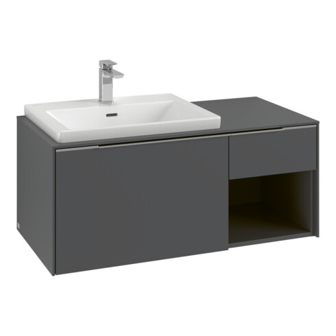 V&B Waschtischunterschrank Beck. li Subway 3.0 100,1x42,25x51,6cm, o LE/Gr vo b, wh. Oa