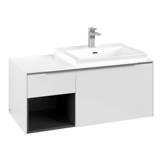 V&B Waschtischunterschrank Beck. re Subway 3.0 100,1x42,25x51,6cm, m LE/Gr AL g, Bri w