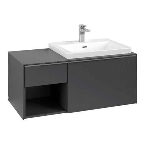 V&B Waschtischunterschrank Beck. re Subway 3.0 100,1x42,25x51,6cm, m LE/Gr AL g, graph.
