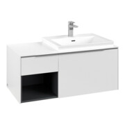 V&B Waschtischunterschrank Beck. re Subway 3.0 100,1x42,25x51,6cm, m LE/Gr AL gl, P wh.