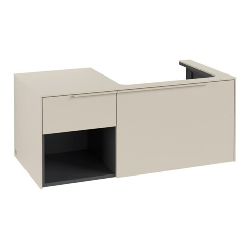 V&B Waschtischunterschrank Beck. re Subway 3.0 100,1x42,25x51,6cm, m LE/Gr mon., ca Gr