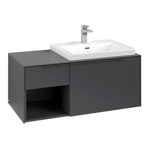 V&B Waschtischunterschrank Beck. re Subway 3.0 100,1x42,25x51,6cm, m LE/Gr mon., graph.