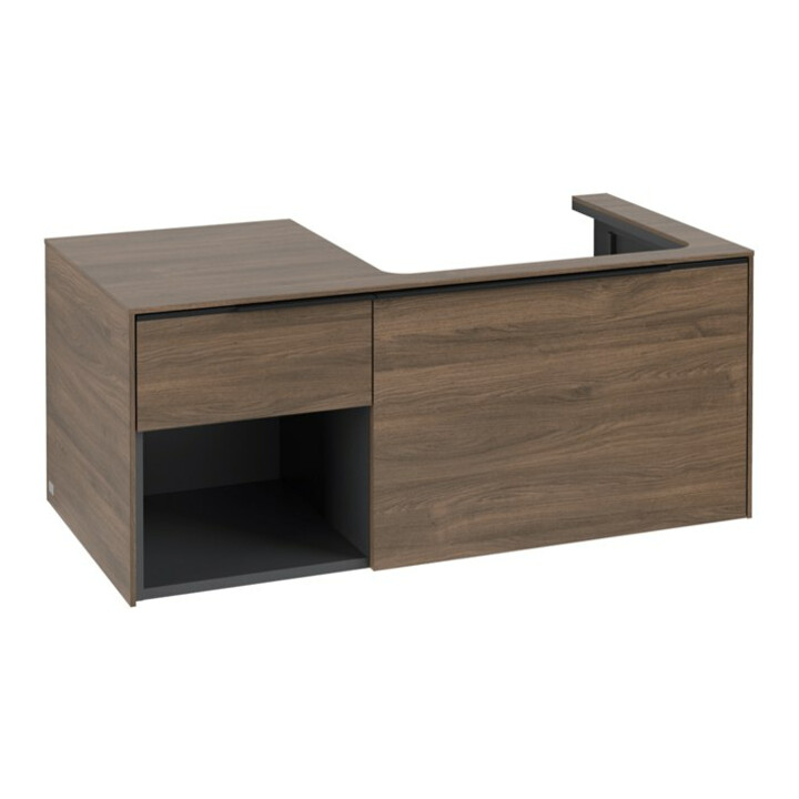 V&B Waschtischunterschrank Beck. re Subway 3.0 100,1x42,25x51,6cm, m LE/Gr vo b, Ar Oa