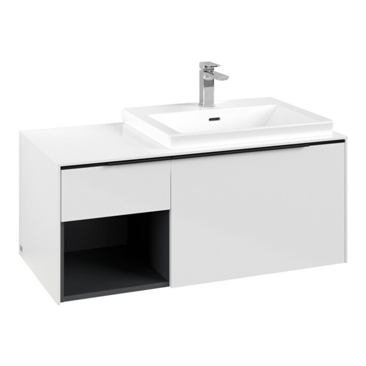 V&B Waschtischunterschrank Beck. re Subway 3.0 100,1x42,25x51,6cm, m LE/Gr vo b, Bri w