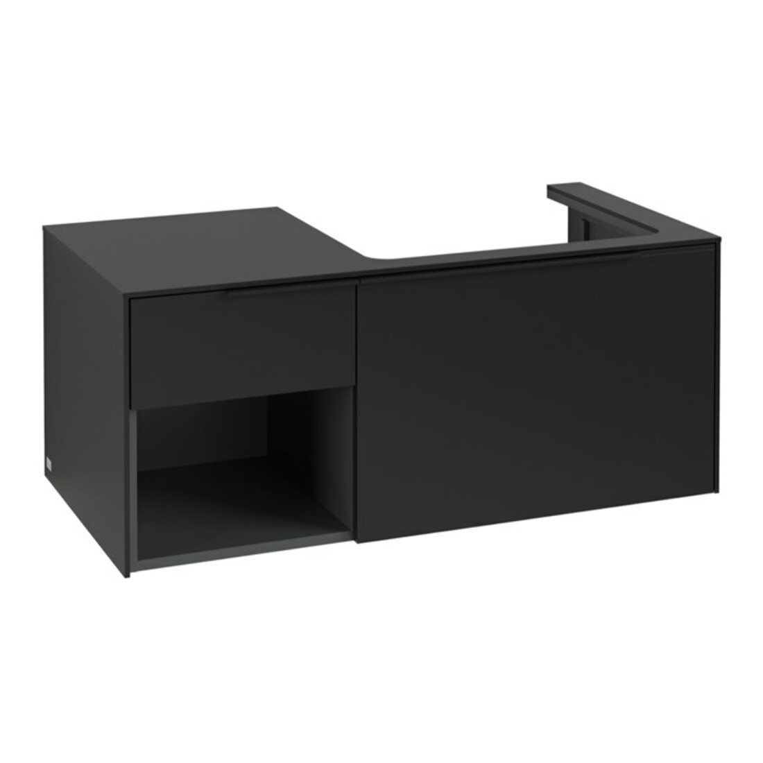 V&B Waschtischunterschrank Beck. re Subway 3.0 100,1x42,25x51,6cm, m LE/Gr vo b, vo bla