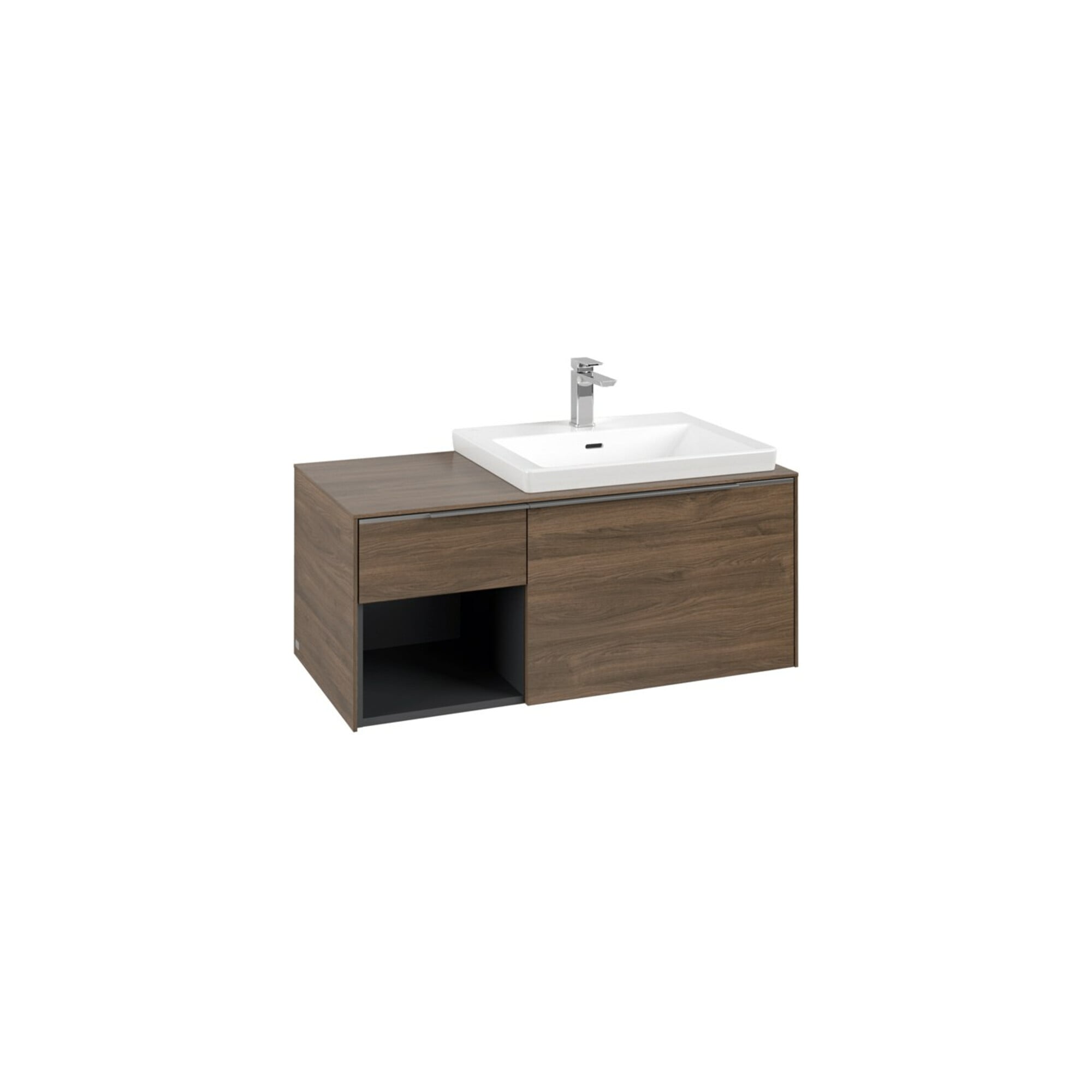 V&B Waschtischunterschrank Beck. re Subway 3.0 100,1x42,25x51,6cm, o LE/Gr AL g, Ar Oa ; Villeroy & Boch