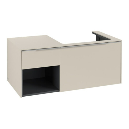V&B Waschtischunterschrank Beck. re Subway 3.0 100,1x42,25x51,6cm, o LE/Gr AL g, ca Gr
