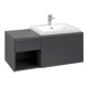 V&B Waschtischunterschrank Beck. re Subway 3.0 100,1x42,25x51,6cm, o LE/Gr AL g, graph.-3
