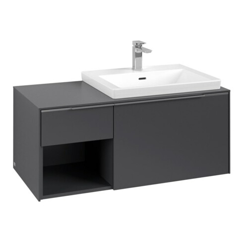 V&B Waschtischunterschrank Beck. re Subway 3.0 100,1x42,25x51,6cm, o LE/Gr AL g, graph.