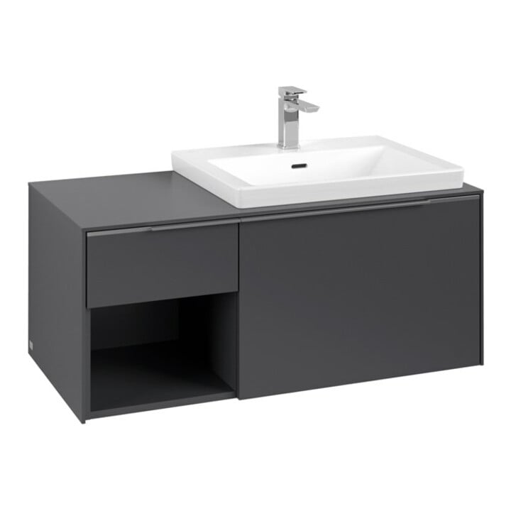 V&B Waschtischunterschrank Beck. re Subway 3.0 100,1x42,25x51,6cm, o LE/Gr AL g, graph.
