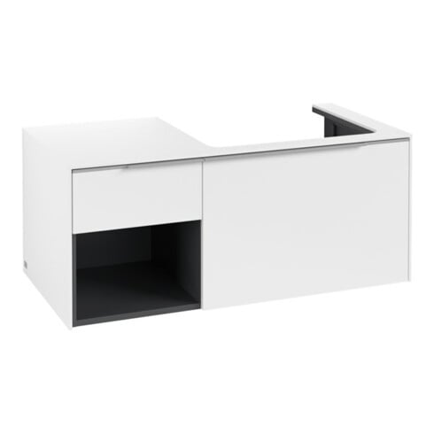 V&B Waschtischunterschrank Beck. re Subway 3.0 100,1x42,25x51,6cm, o LE/Gr AL gl, P wh.