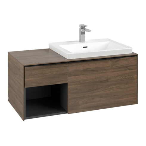 V&B Waschtischunterschrank Beck. re Subway 3.0 100,1x42,25x51,6cm, o LE/Gr vo b, Ar Oa