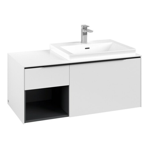 V&B Waschtischunterschrank Beck. re Subway 3.0 100,1x42,25x51,6cm, o LE/Gr vo b, P wh.