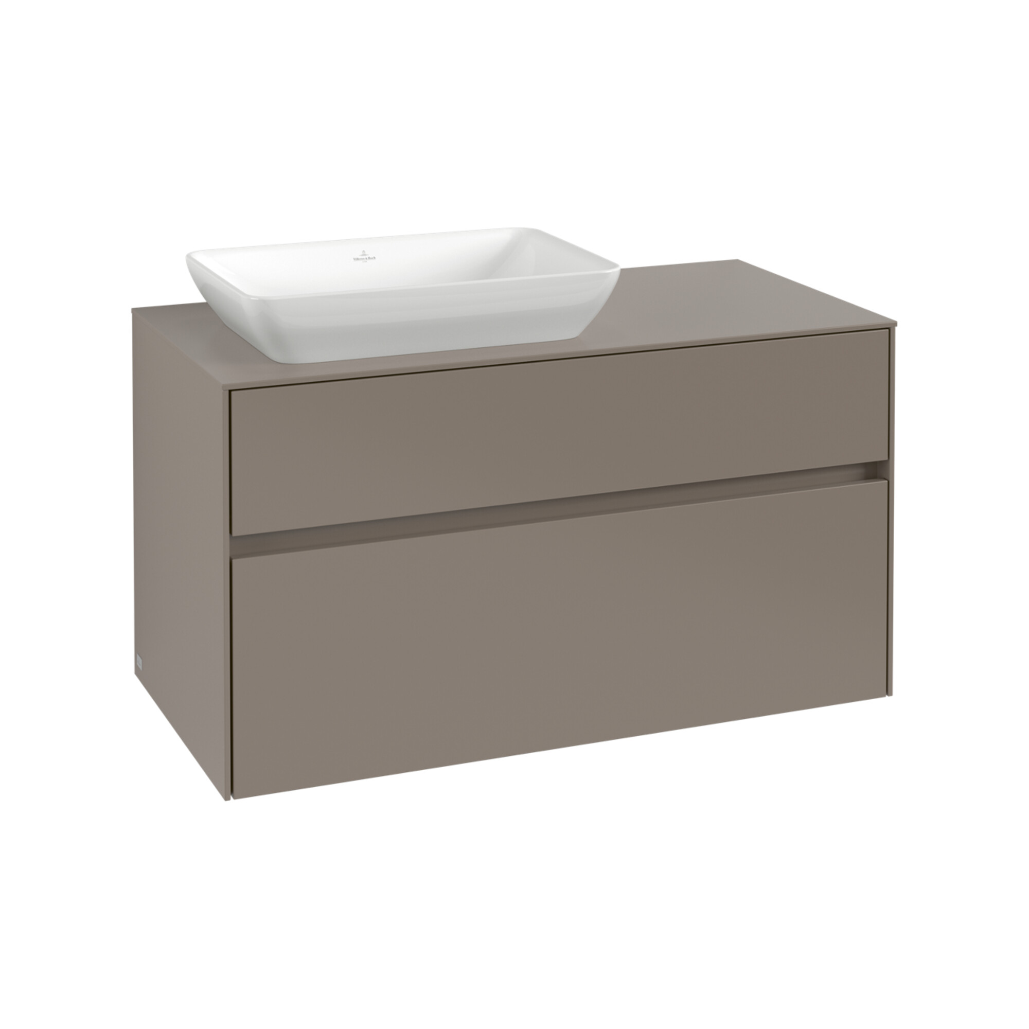 V&B Waschtischunterschrank Collaro 100x54,8x50cm, Waschtisch links, taupe ; Villeroy & Boch