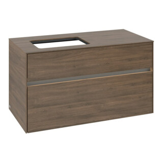 V&B Waschtischunterschrank Collaro 100x54,8x50cm, WT l, LED 7,3 W, Ariz. Oa