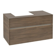V&B Waschtischunterschrank Collaro 100x54,8x50cm, WT l, LED 7,3 W, Ariz. Oa