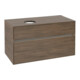 V&B Waschtischunterschrank Collaro 100x54,8x50cm, WT l, LED 7,3 W, Ariz. Oa-3