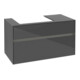 V&B Waschtischunterschrank Collaro 100x54,8x50cm, WT l, LED 7,3 W, glo Gr-1