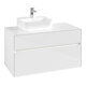 V&B Waschtischunterschrank Collaro 100x54,8x50cm, WT l, LED 7,3 W, glo wh.-1
