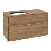 V&B Waschtischunterschrank Collaro 100x54,8x50cm, WT l, LED 7,3 W, Kan Oa