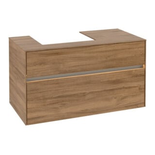 V&B Waschtischunterschrank Collaro 100x54,8x50cm, WT l, LED 7,3 W, Kan Oa