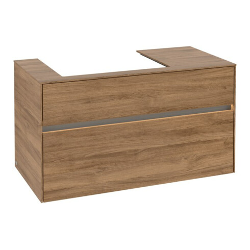 V&B Waschtischunterschrank Collaro 100x54,8x50cm, WT l, LED 7,3 W, Kan Oa