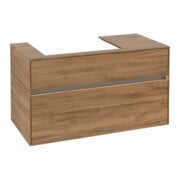 V&B Waschtischunterschrank Collaro 100x54,8x50cm, WT l, LED 7,3 W, Kan Oa-4
