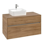 V&B Waschtischunterschrank Collaro 100x54,8x50cm, WT l, LED 7,3 W, Kan Oa