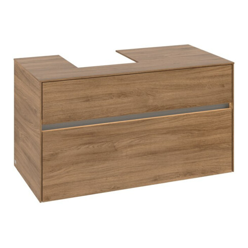 V&B Waschtischunterschrank Collaro 100x54,8x50cm, WT l, LED 7,3 W, Kan Oa