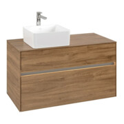 V&B Waschtischunterschrank Collaro 100x54,8x50cm, WT l, LED 7,3 W, Kan Oa