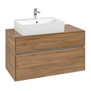 V&B Waschtischunterschrank Collaro 100x54,8x50cm, WT l, LED 7,3 W, Kan Oa