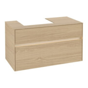 V&B Waschtischunterschrank Collaro 100x54,8x50cm, WT l, LED 7,3 W, Nord Oa