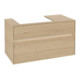 V&B Waschtischunterschrank Collaro 100x54,8x50cm, WT l, LED 7,3 W, Nord Oa-1