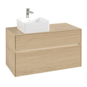 V&B Waschtischunterschrank Collaro 100x54,8x50cm, WT l, LED 7,3 W, Nord Oa