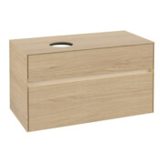 V&B Waschtischunterschrank Collaro 100x54,8x50cm, WT l, LED 7,3 W, Nord Oa-3