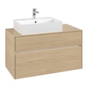 V&B Waschtischunterschrank Collaro 100x54,8x50cm, WT l, LED 7,3 W, Nord Oa