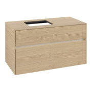 V&B Waschtischunterschrank Collaro 100x54,8x50cm, WT l, LED 7,3 W, Nord Oa-3
