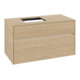 V&B Waschtischunterschrank Collaro 100x54,8x50cm, WT l, LED 7,3 W, Nord Oa-4