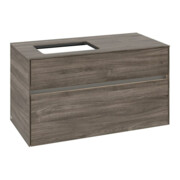 V&B Waschtischunterschrank Collaro 100x54,8x50cm, WT l, LED 7,3 W, st. Oa