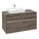 V&B Waschtischunterschrank Collaro 100x54,8x50cm, WT l, LED 7,3 W, st. Oa-1
