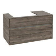 V&B Waschtischunterschrank Collaro 100x54,8x50cm, WT l, LED 7,3 W, st. Oa