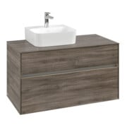V&B Waschtischunterschrank Collaro 100x54,8x50cm, WT l, LED 7,3 W, st. Oa-3