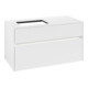 V&B Waschtischunterschrank Collaro 100x54,8x50cm, WT l, LED 7,3 W, wh. ma-1